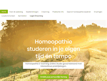 Tablet Screenshot of homeopathieacademie.nl